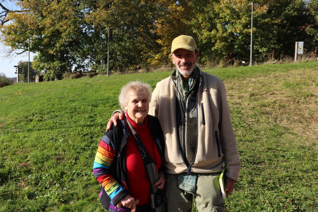 Lucienne Haèse pose avec moi en octobre 2025